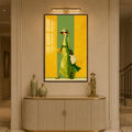 Emerald City Stroll with walnut frame
