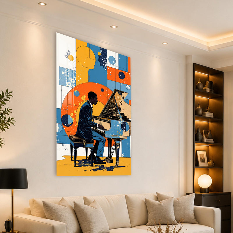 Modern Jazz Pianist angled lifestyle view