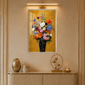 Golden Garden Bouquet with silver frame