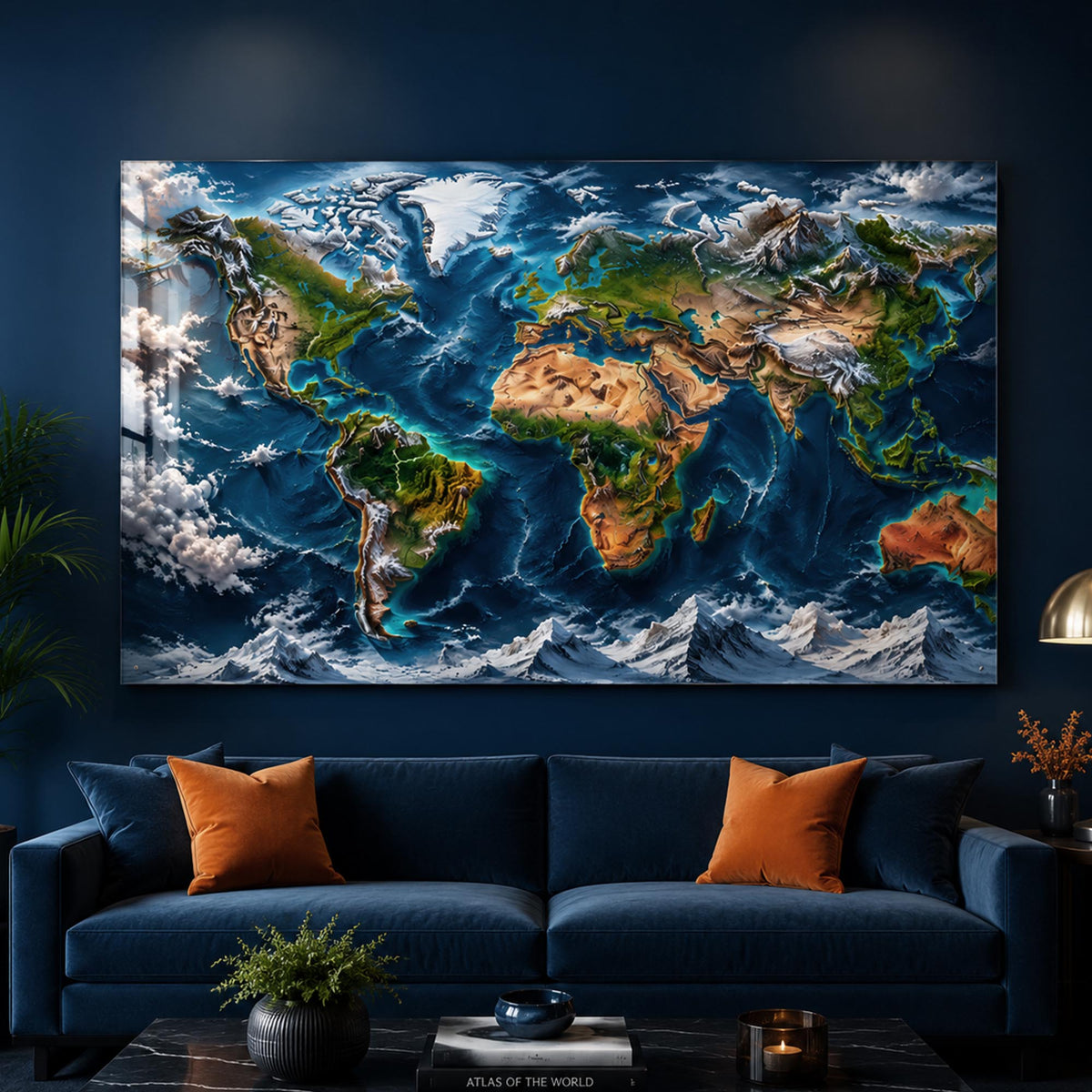 Majestic World Relief lifestyle view