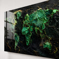 Emerald Marble World Map lifestyle view