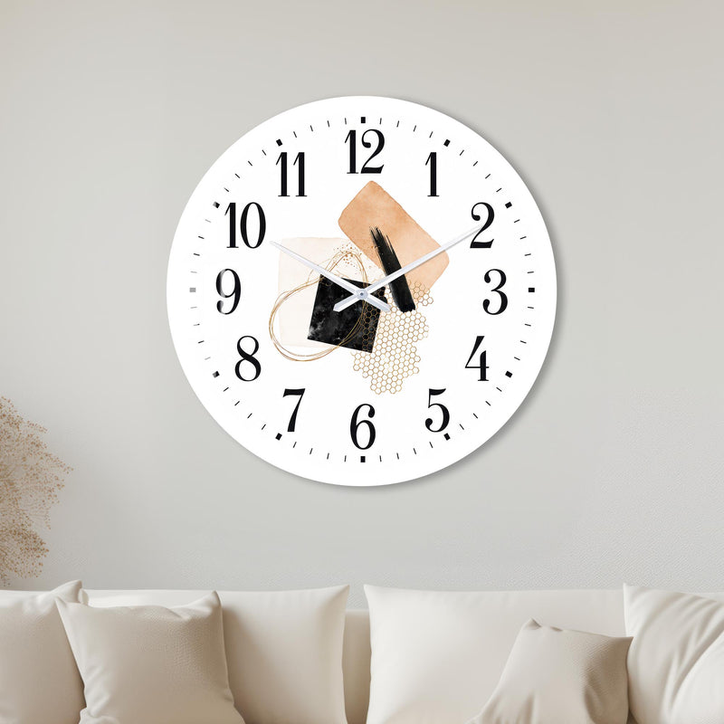 Golden Abstract with white frame