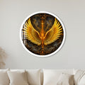 Golden Phoenix Wings with white frame