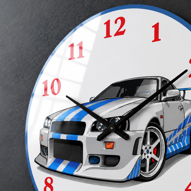 Blue Sports Car lifestyle view