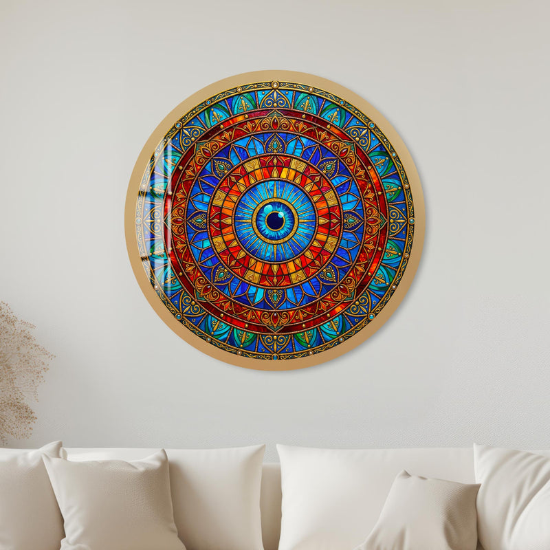 Solar Mosaic Eye with black frame
