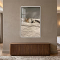 Cozy Bunny Bedmates with white frame