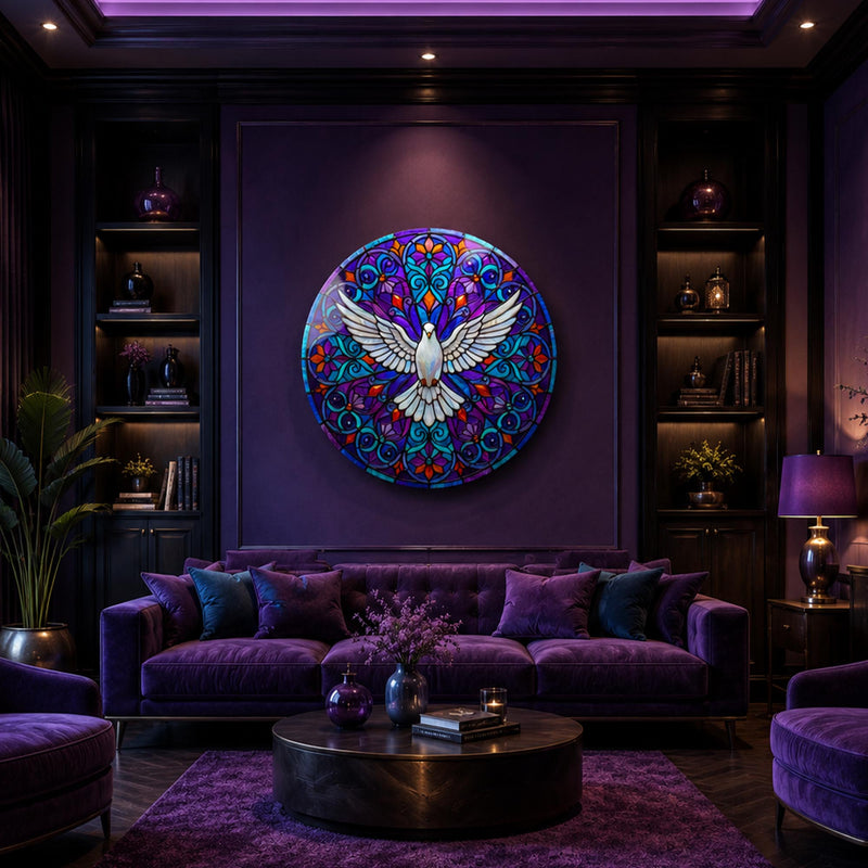 White Dove In Bloom in a modern room
