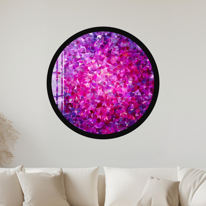 Magenta Crystal Bloom with black frame