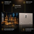 Artronauts Glass Print Golden Chess Standoff Glass Wall Art