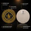 Golden Ottoman Calligraphy — tempered glass, ultra HD print, ready to hang