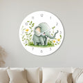 Watercolour Baby Elephant with white frame
