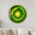 Emerald Solar Orbit with gold frame