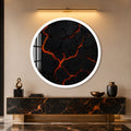 Molten Earth with white frame