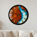 Turquoise Woodgrain with black frame