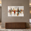 Abstract City Reflections with white frame