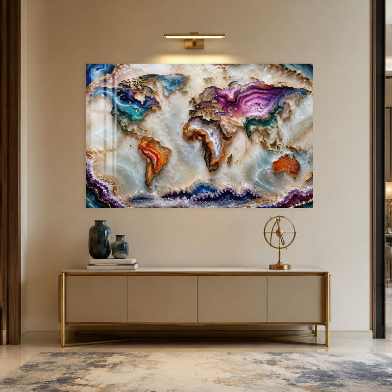 Agate World Map lifestyle view