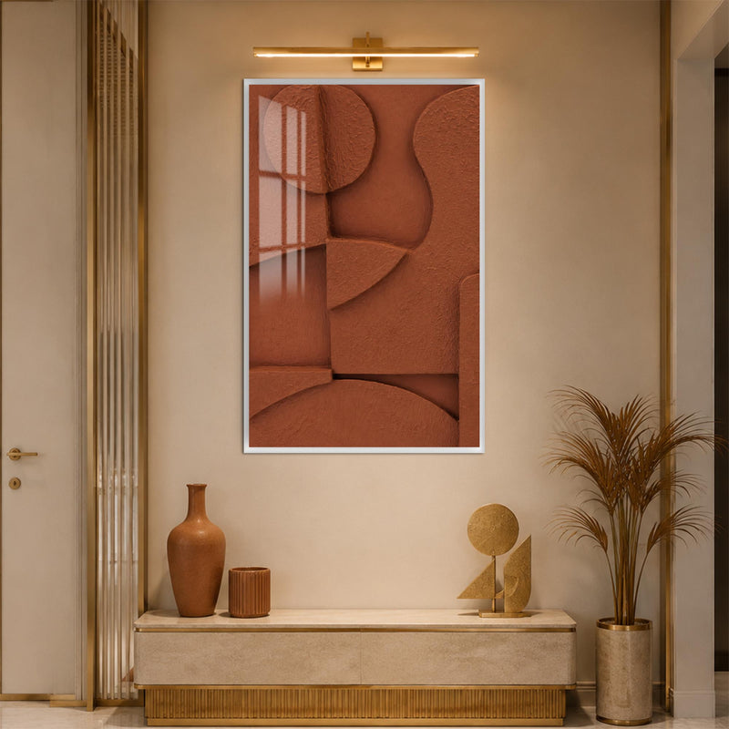 Terracotta Relief Forms with white frame