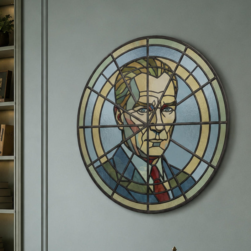 Stained Glass Portrait Medallion lifestyle view
