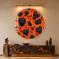 Molten Lava with gold frame