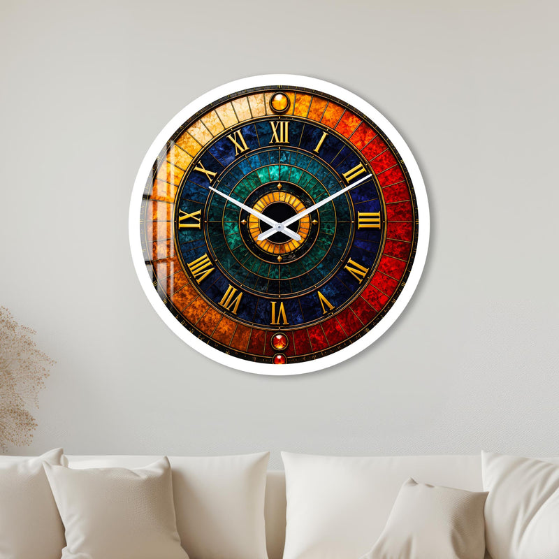 Jeweled Roman Dial with white frame