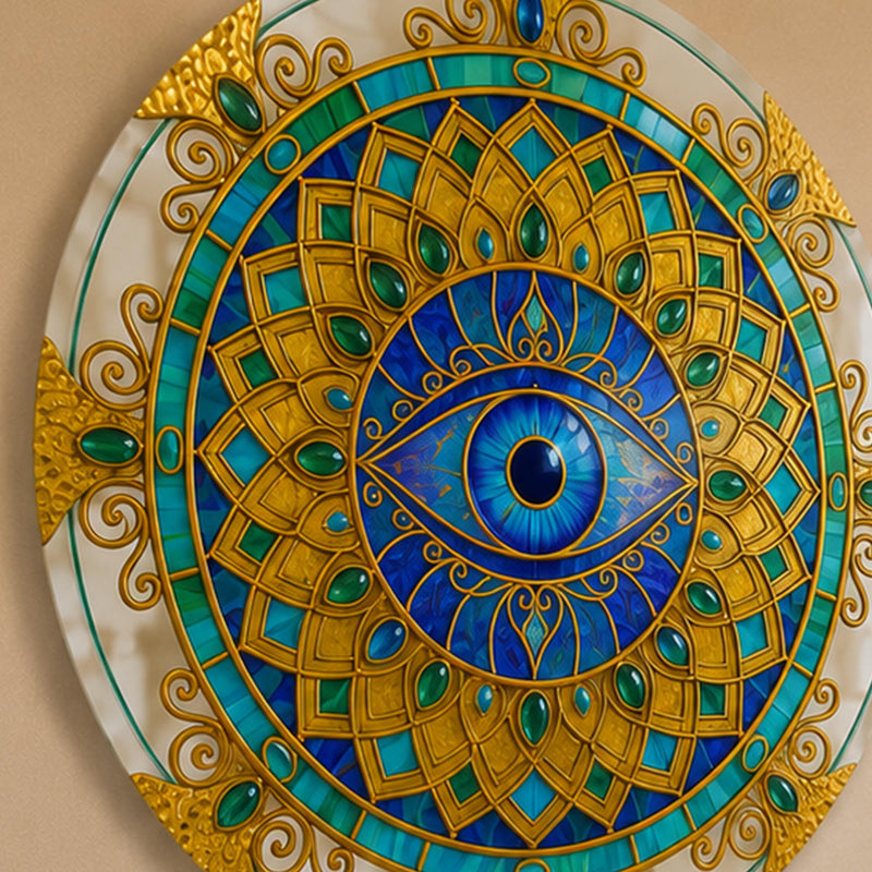 Jewelled Gold Evil Eye Mandala lifestyle view