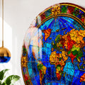 Stained Glass World Map lifestyle view
