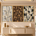 Golden Geometry with gold frame