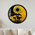Celestial Sun And Moon with black frame