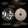 Midnight Marble Numerals — tempered glass, ultra HD print, ready to hang