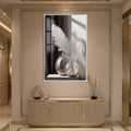 Crystal Pampas Still Life with white frame