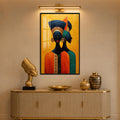 Golden African Sisters with black frame