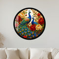 Peacocks In Bloom with black frame