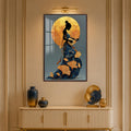 Gilded Serenade with walnut frame