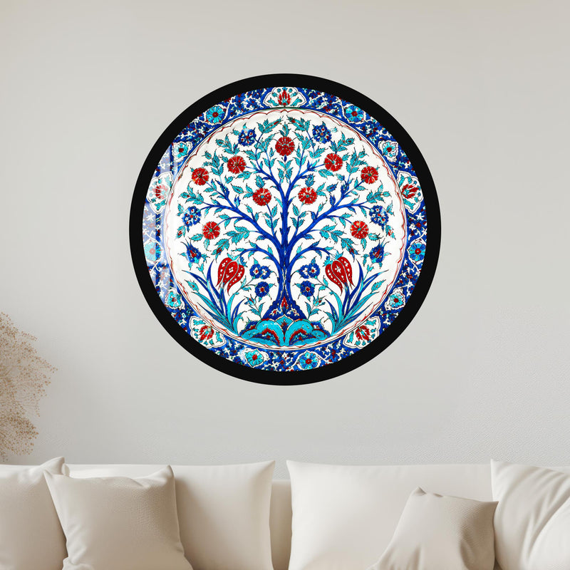 Ottoman Tree Of Life with black frame