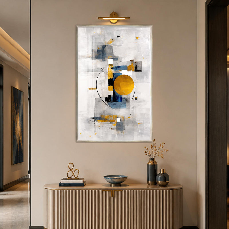 Golden Eclipse with silver frame