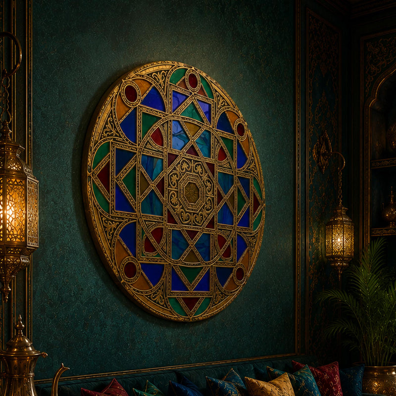 Jewelled Stained Glass Mandala lifestyle view