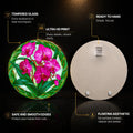 Vibrant Orchid Garden — tempered glass, ultra HD print, ready to hang