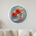 Elegant Koi Fish with white frame