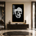 Artronauts Glass Print 12x18 cm | 4.7"x7.1" / Gold Crystal Skull Glass Wall Art