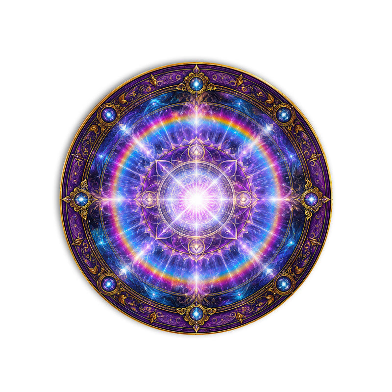 Celestial Rainbow Mandala product shot on white background