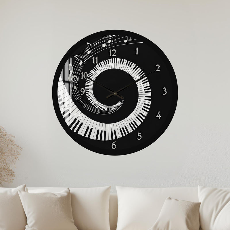 Spiral Piano Melody with black frame