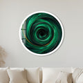 Emerald Vortex with white frame