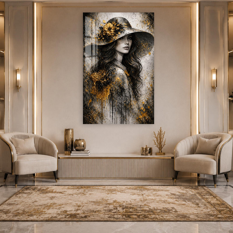 Golden Hat Portrait lifestyle view