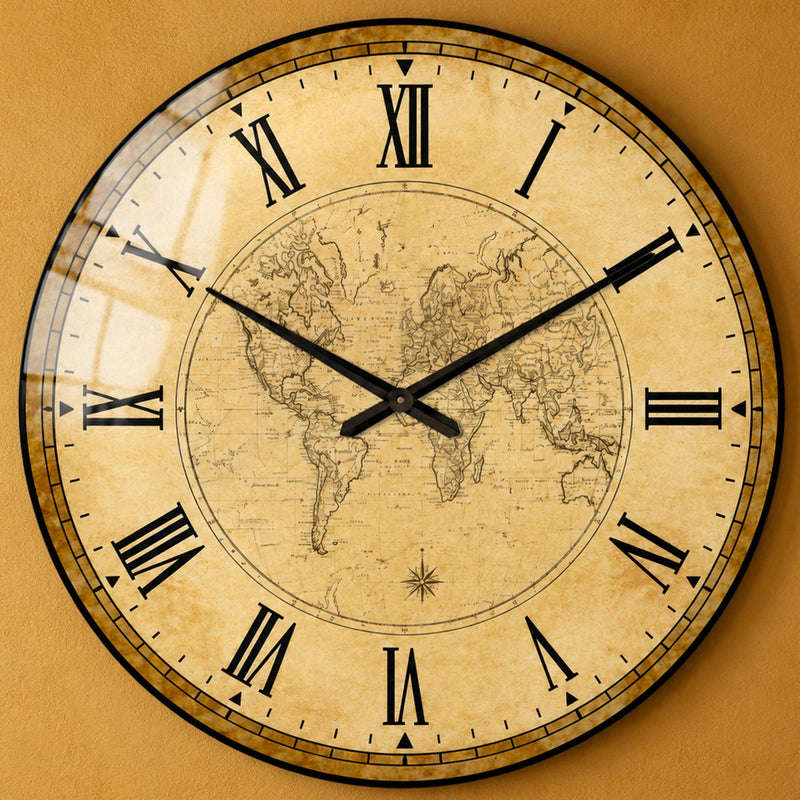 Vintage World Map lifestyle view