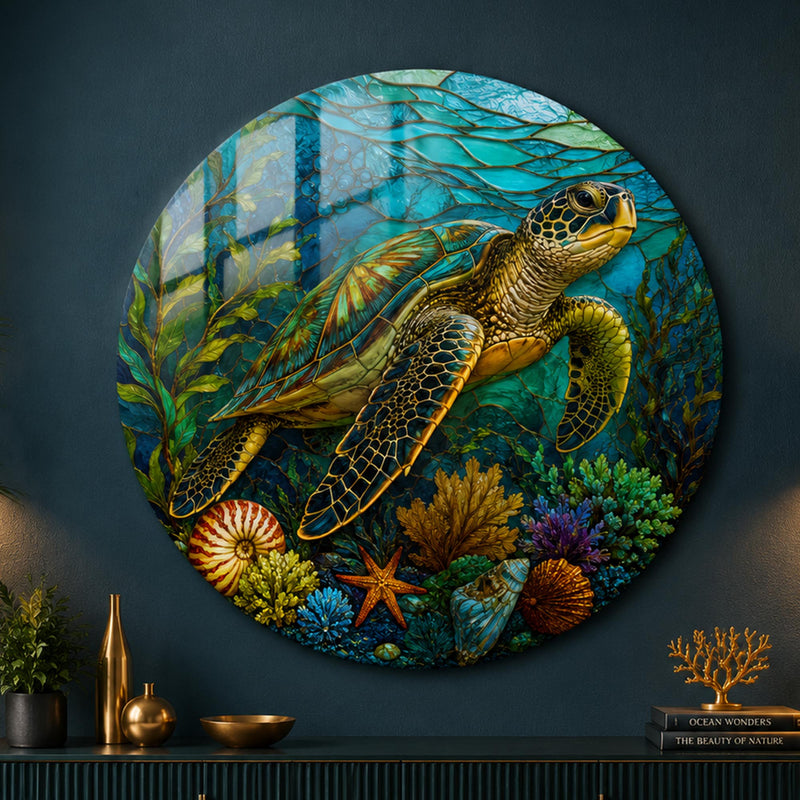 Stained Glass Sea Turtle lifestyle view