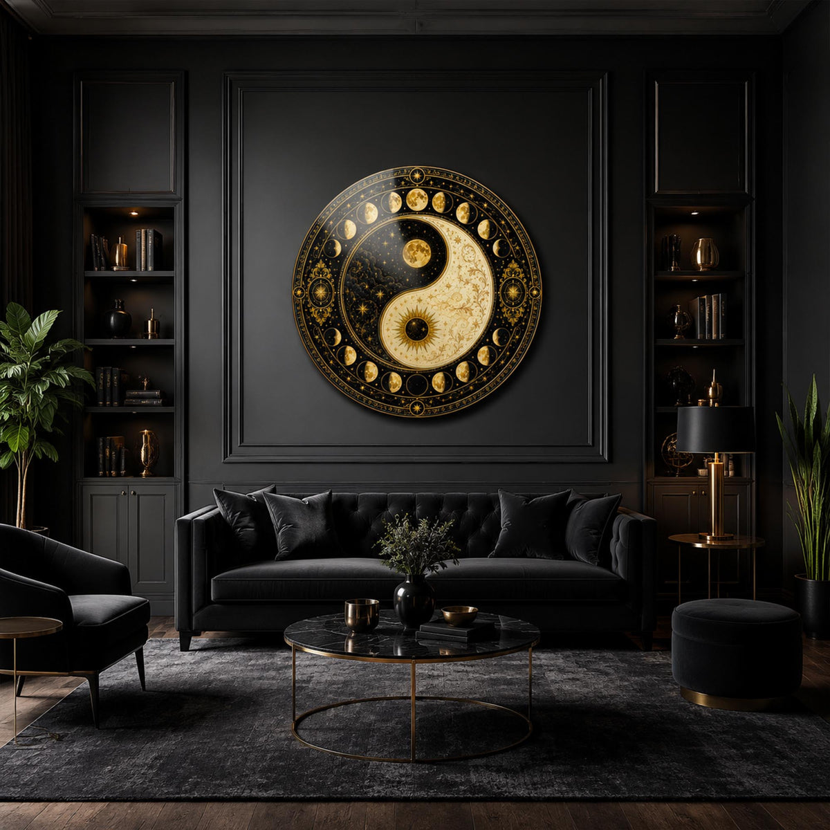 Celestial Balance — tempered glass, ultra HD print, ready to hang