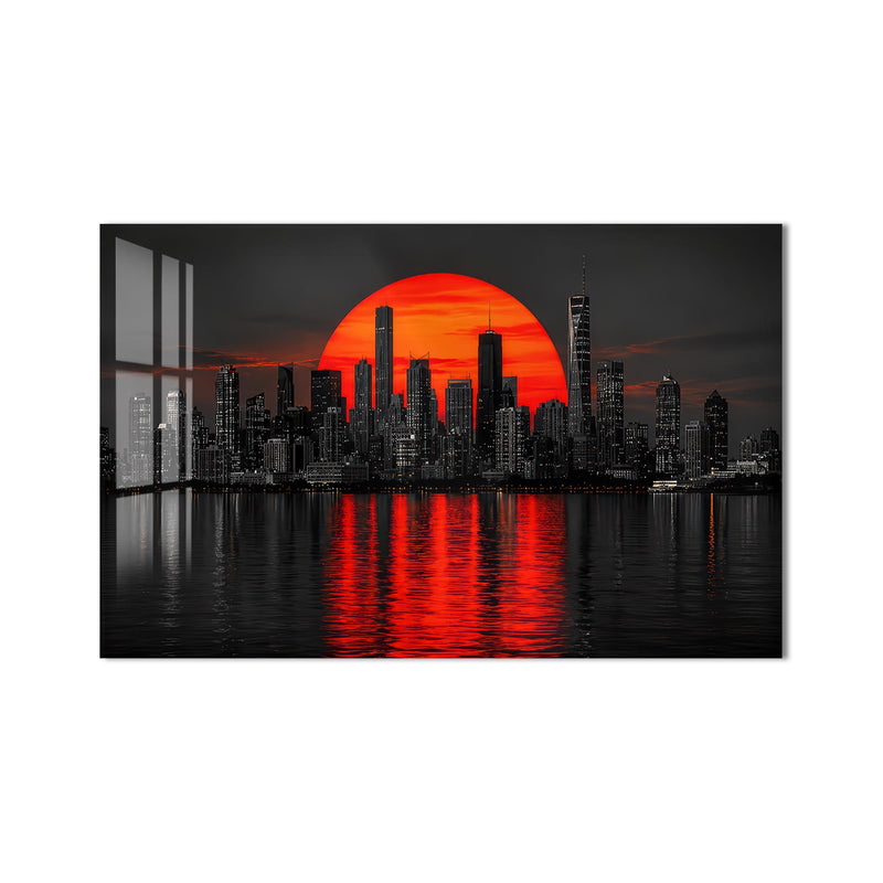 Crimson City Sunset product shot on white background