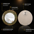 Celestial Compass — tempered glass, ultra HD print, ready to hang