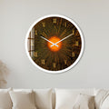 Golden Solar Burst with white frame