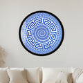 Greek Key Spiral with black frame